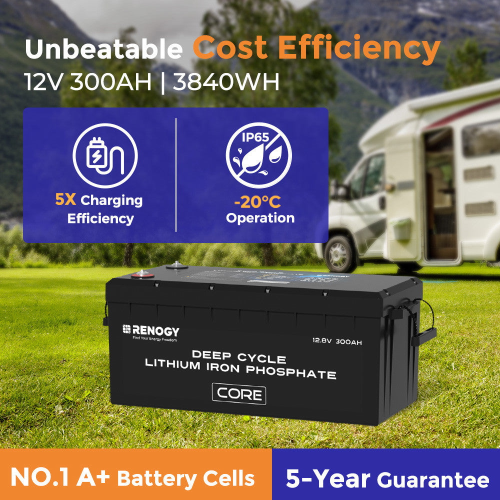 Core - 12V 300Ah Batteria al Litio Autoriscaldamento - Nuova Versione