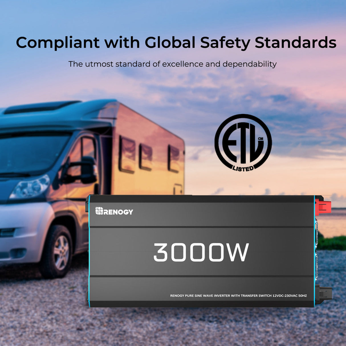 Inverter 12V a Onda Sinusoidale Pura – 1000W / 2000W / 3000W | Convertitore di Corrente per Camper, Barca e Sistemi Solari