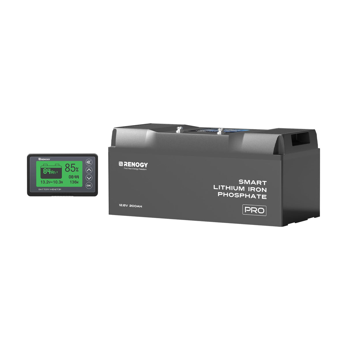 Batteria al Litio LiFePO₄ 12V 200Ah Pro Smart con Bluetooth e funzione di auto-riscaldamento