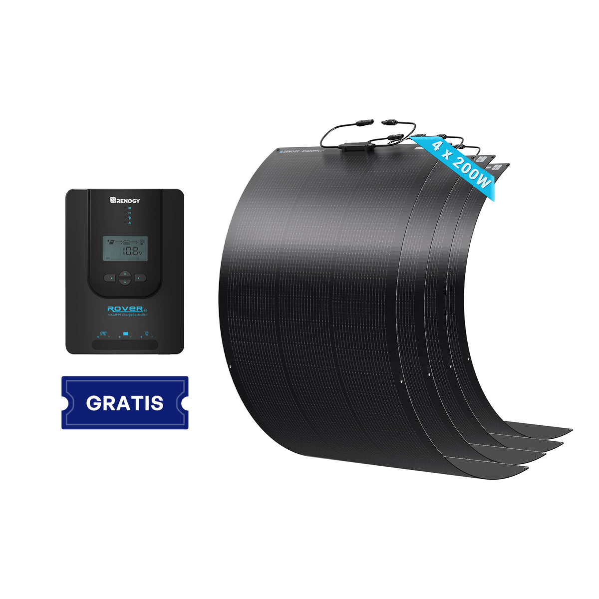 Flex Shadowflux Da 200W Pannello Solare Flessibile N-Type Anti-Ombreggiamento