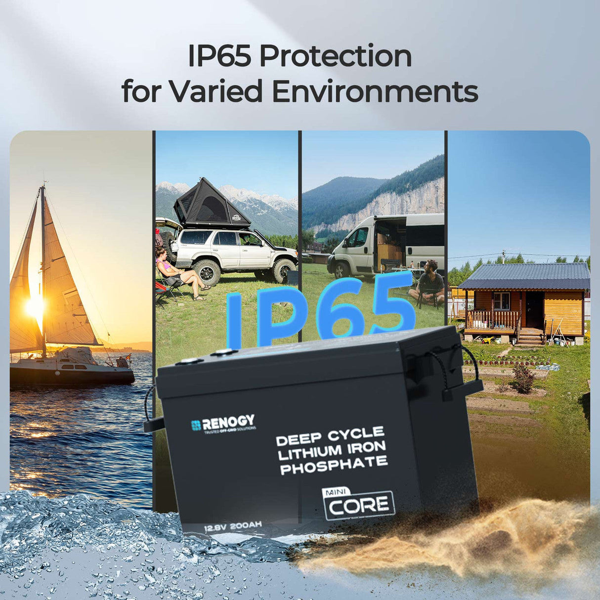 2,56 kWh Kit Sistema Autonomo | Batteria al Litio da 200Ah, Inverter Solare da 2000W