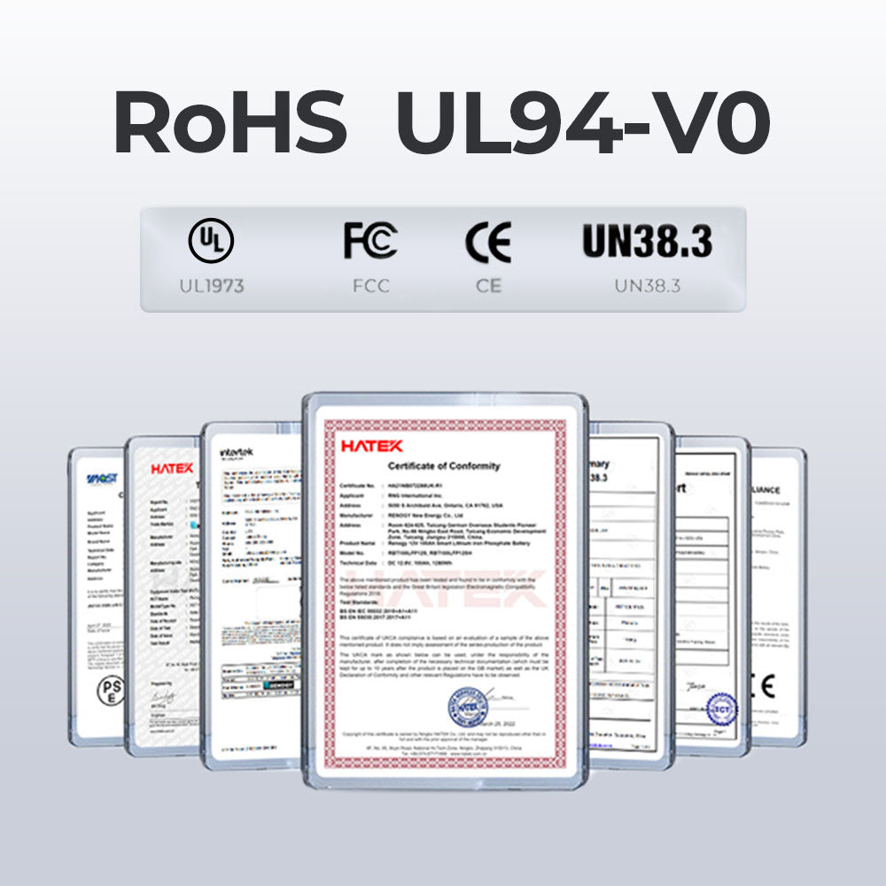 Batteria al Litio LiFePO₄ 12V 100Ah Pro Deep Cycle – con Bluetooth e Funzione Auto-Riscaldante