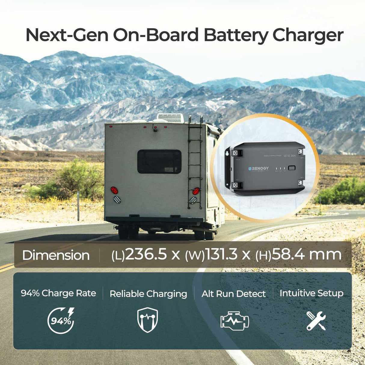 Caricabatterie DC-DC 12V 20A
