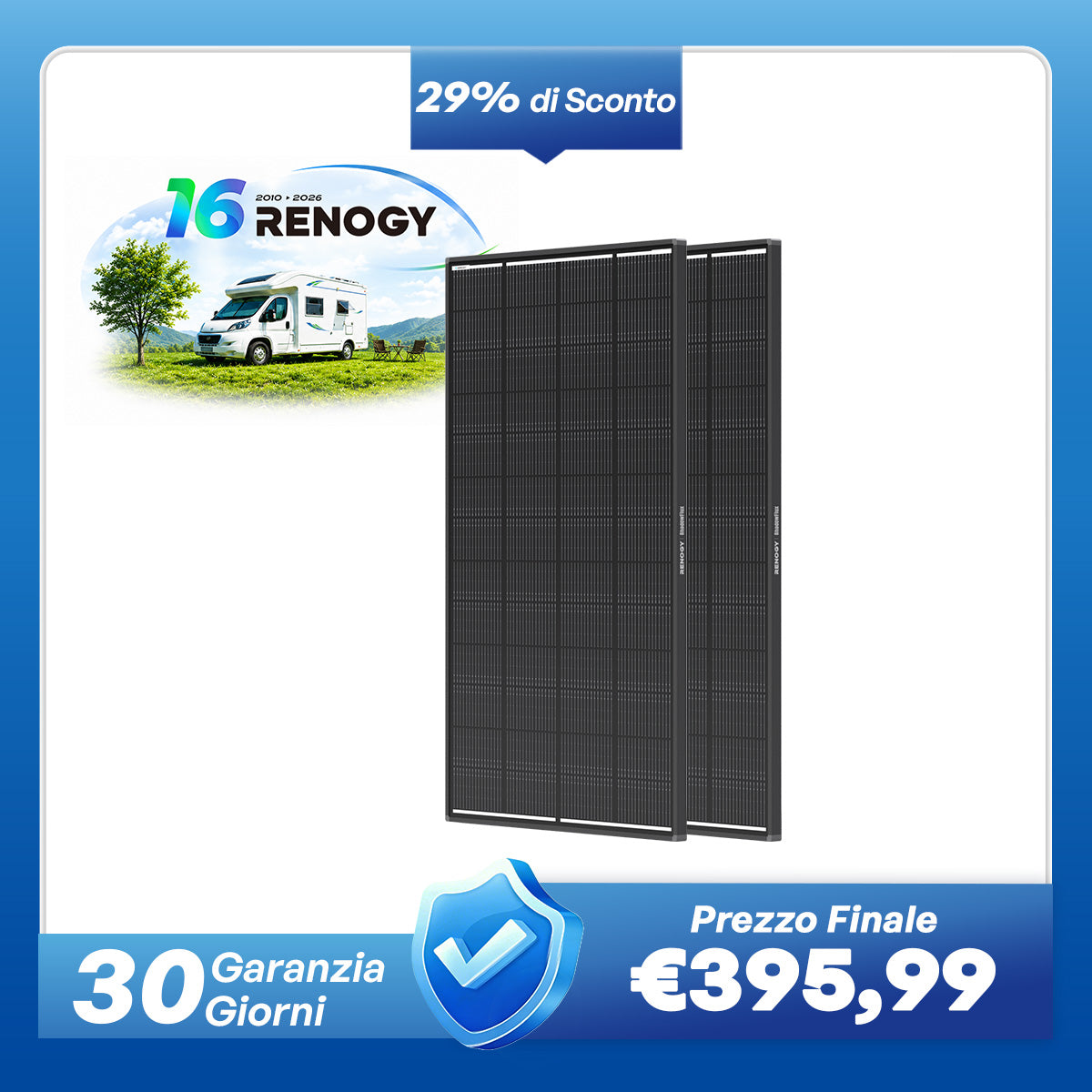 Pannello Solare ShadowFlux 12V Anti-Shadow – 200W / 120W