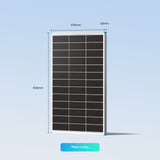 100W Pannelli Solari Bifacciali N-Type