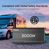 Inverter 12V a Onda Sinusoidale Pura – 1000W / 2000W / 3000W | Convertitore di Corrente per Camper, Barca e Sistemi Solari