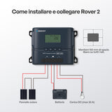 Regolatore di carica MPPT compatto da 12V/24V 20A per Rover 2 con Bluetooth