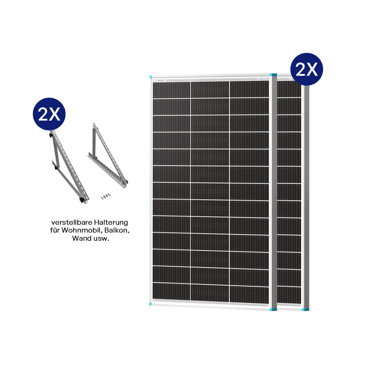 100W Pannelli Solari Bifacciali N-Type