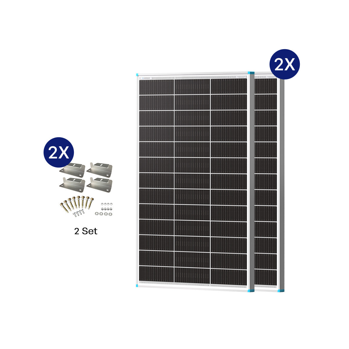 100W Pannelli Solari Bifacciali N-Type