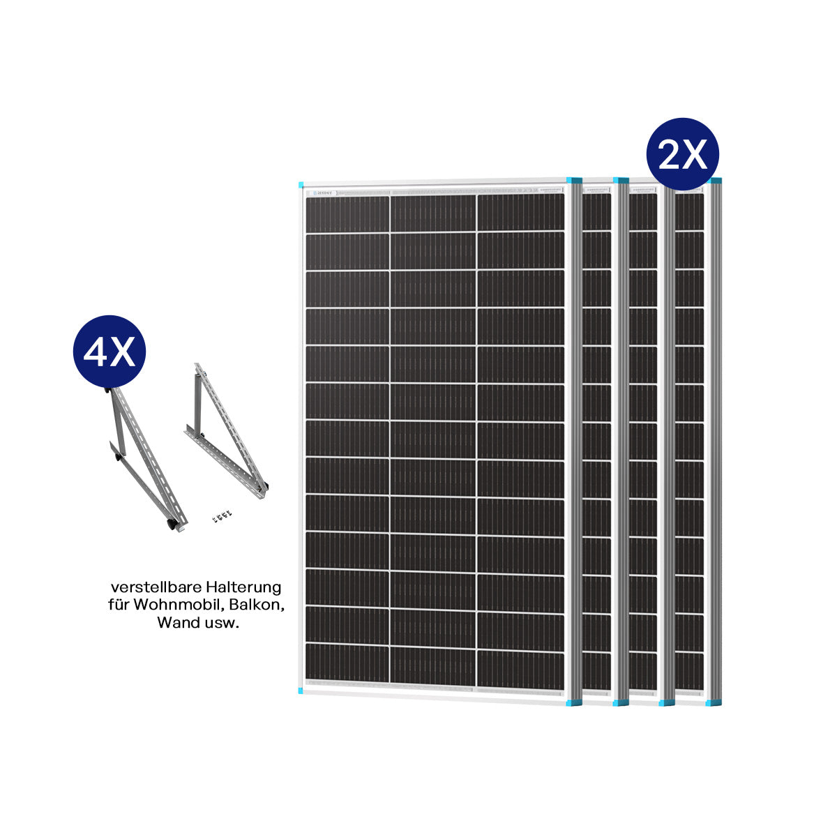 100W Pannelli Solari Bifacciali N-Type