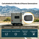 12V 20A/40A Caricabatterie DC-DC con Dimensioni compatte, alta velocità di ricarica