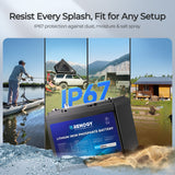 Core - 12V 100Ah Trolling Motor Group 24 LiFePO4 Batteria w/ Bluetooth