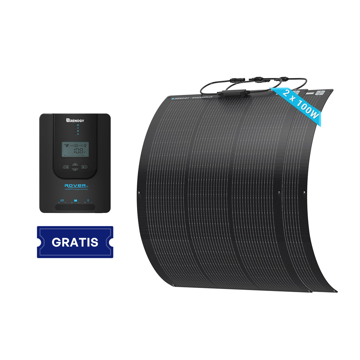 Flex Shadowflux Da 200W Pannello Solare Flessibile N-Type Anti-Ombreggiamento