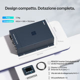 12V 3000W Inverter Caricabatterie Con Onda Sinusoidale Pura, UPS Ad Alta Frequenza Off-Grid