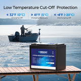 Core - 12V 100Ah Trolling Motor Group 24 LiFePO4 Batteria w/ Bluetooth