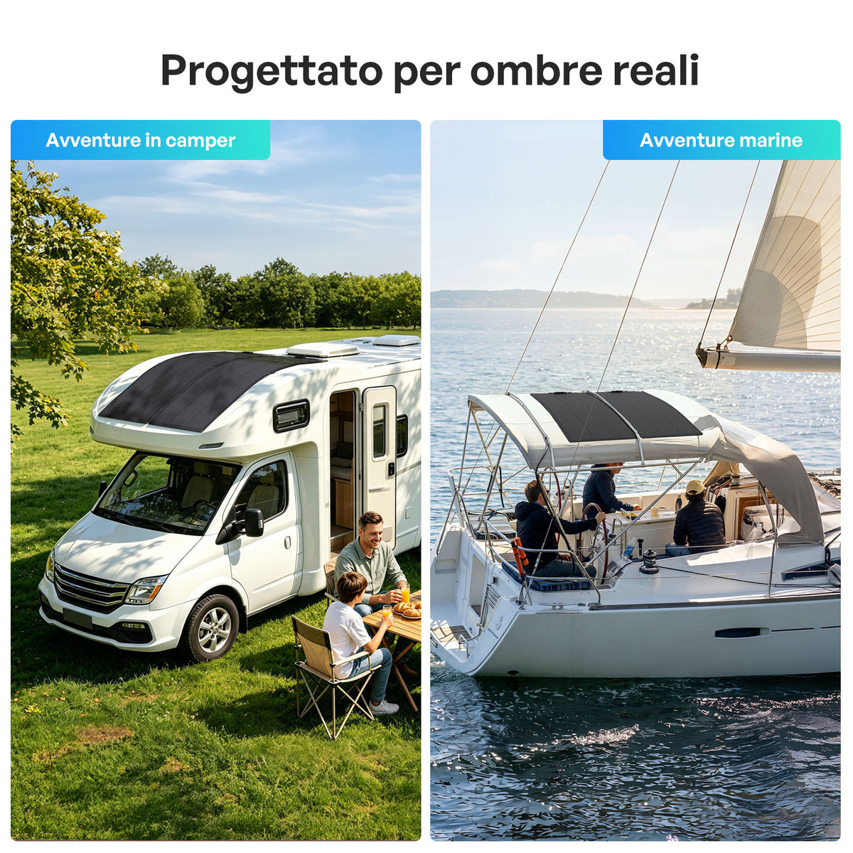 Flex Shadowflux Da 100/200W Pannello Solare Flessibile N-Type Anti-Ombreggiamento