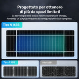 200W Pannelli Solari Bifacciali N-Type