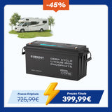 Batteria al Litio LiFePO₄ Renogy Core 12V 200Ah con Bluetooth