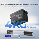 Renogy Core Mini - 12V 300Ah Batteria al Litio LiFePO₄ - 14%Piu Leggera rispetto ai modelli concorrenti