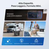 Renogy Core Mini - 12V 300Ah Batteria al Litio LiFePO₄ -     Alta Capacita Peso Leggero.Formato Mini.