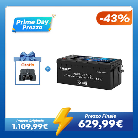 Core - 12V 300Ah Batteria al Litio Autoriscaldamento - Nuova Versione