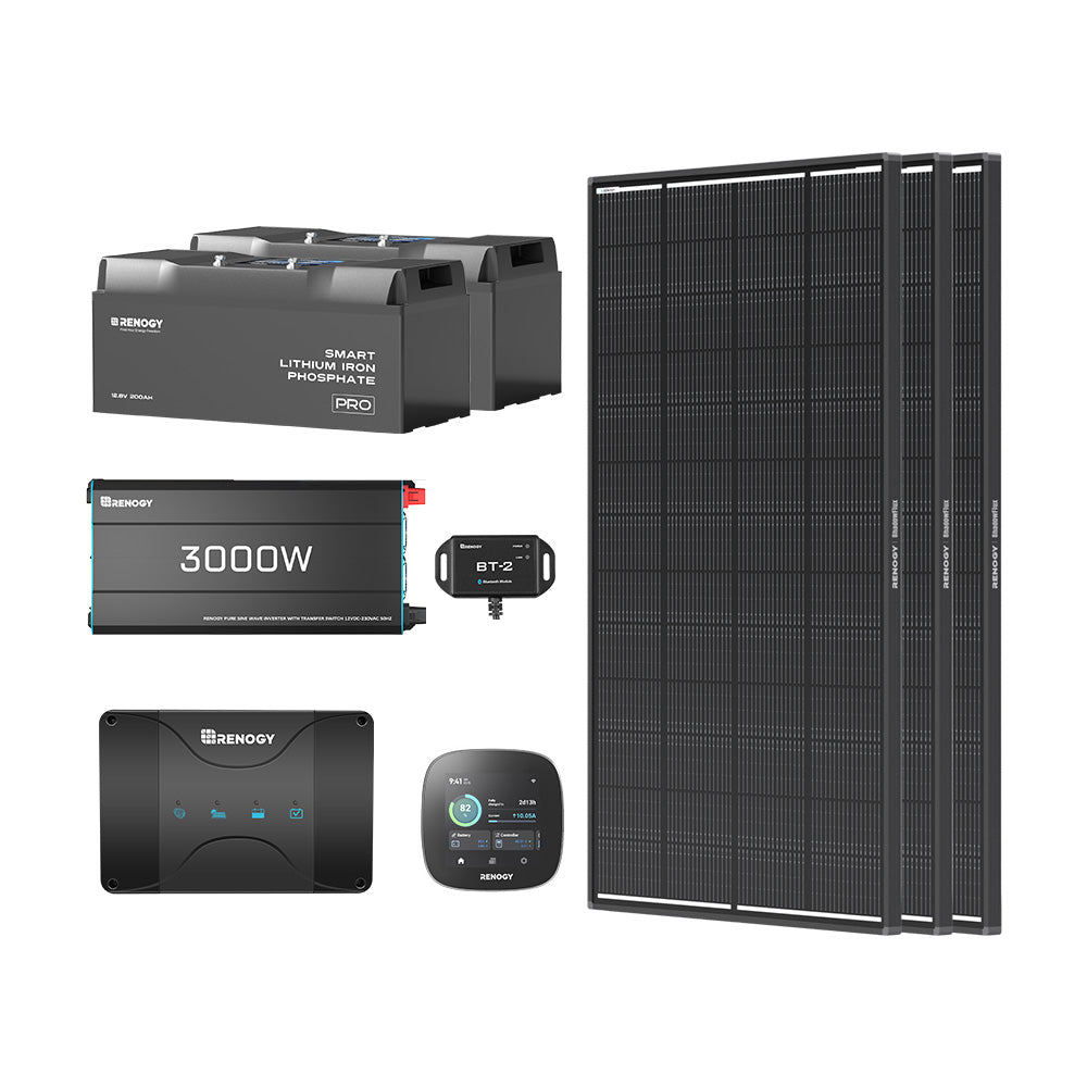 Kit Energetico per Camper 5,12 kWh – Inverter 3000W e Caricabatterie 50A