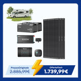 Kit Energetico per Camper 5,12 kWh – Inverter 3000W e Caricabatterie 50A