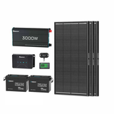 5,12 kWh Kit di Alimentazione per Caravan | Inverter 3000W, Batteria Al Litio Ferro Fosfato 200Ah *2