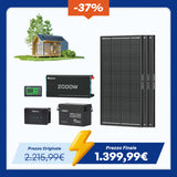 Kit di Alimentazione per Caravan da 3,84 kWh | Inverter 2000W, Caricabatterie da 50A