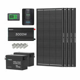 Renogy Kit Off-Grid da 7,68kWh | Inverter Solare 3000W, Battaria 300Ah*2