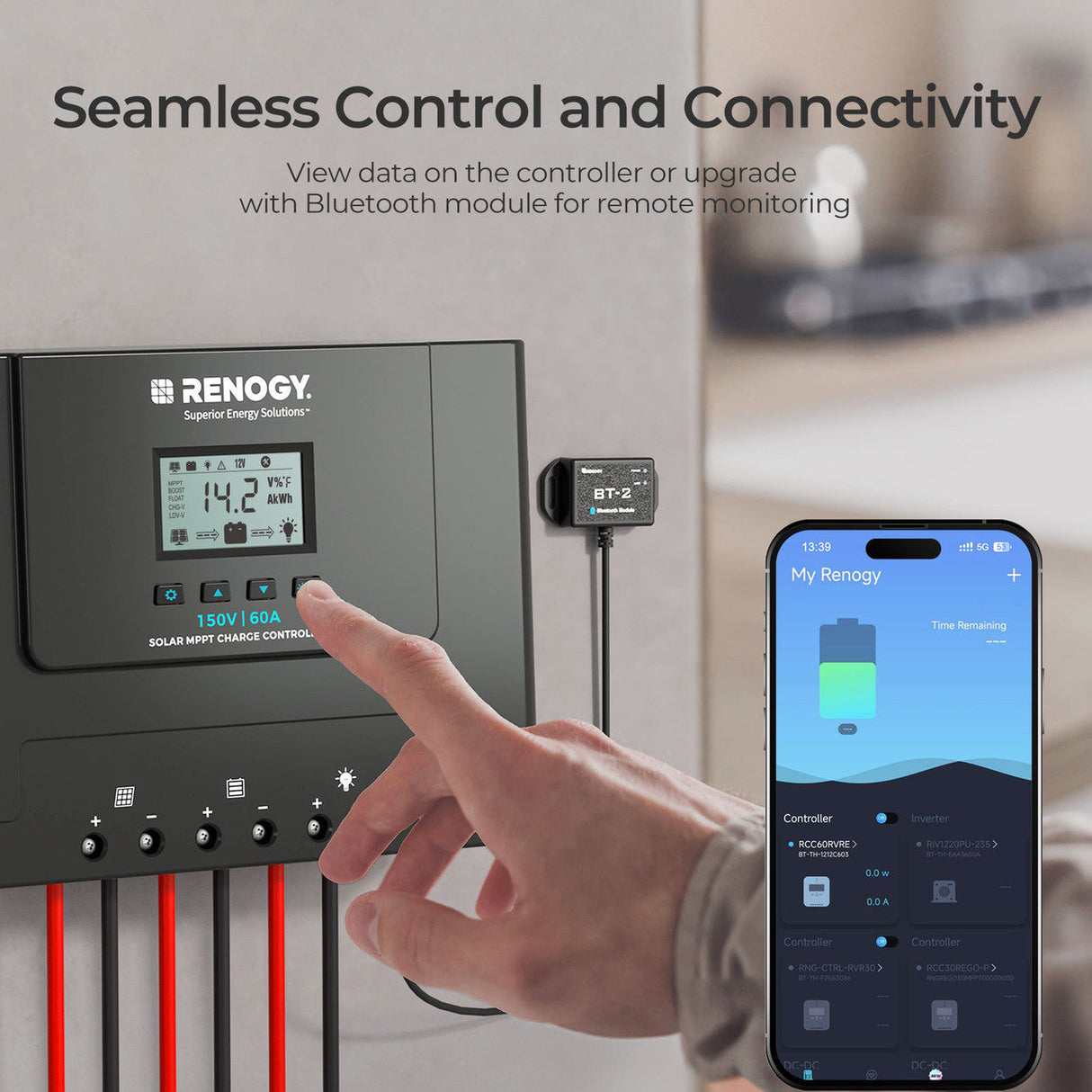 Regolatore di Carica Solare MPPT Rover Lite 60A – Compatibile con Sistemi a 12V / 24V / 36V / 48V