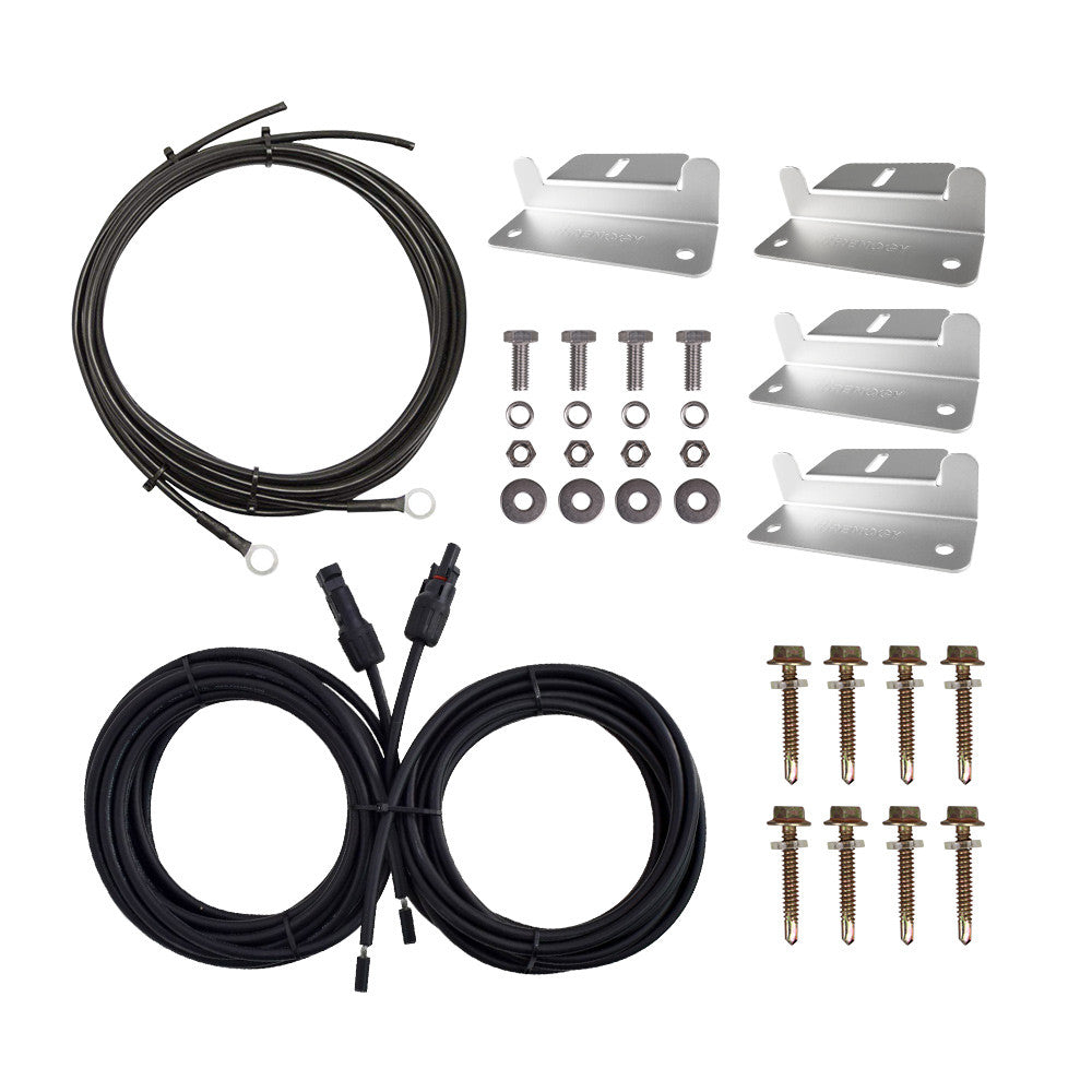 Wiring and Mounting Kit For 100W Solar Panel