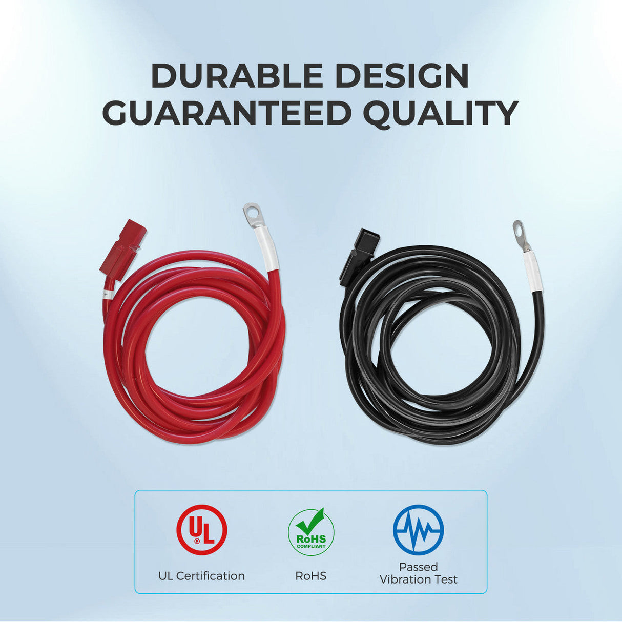 Renogy 10FT 6AWG Anderson Adapter Cable（Anderson PP75 - Ring Lug）