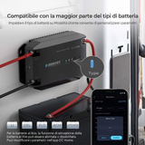 Renogy 12V 20A/40A Caricabatterie DC-DC Compatibile con la maggior parte dei tipi di batterie: LI, GEL, FLD, AGM, USER